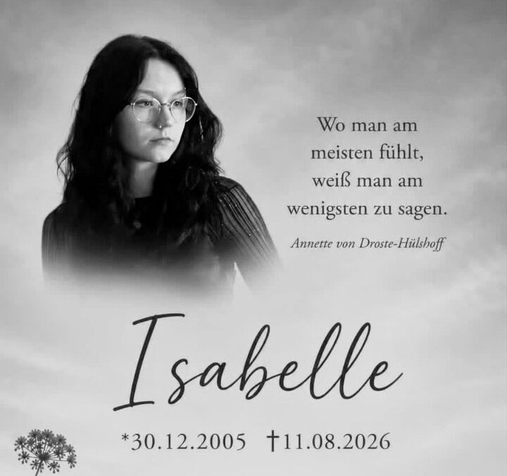In Gedenken an Isabelle, Izzy, Witte